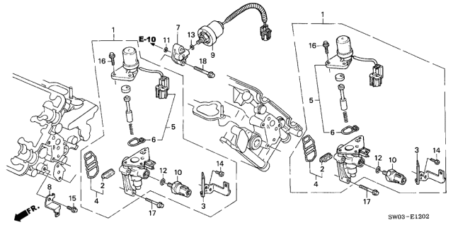 2001 Acura NSX 2 Door NSX-T KA 6MT Spool Valve Diagram