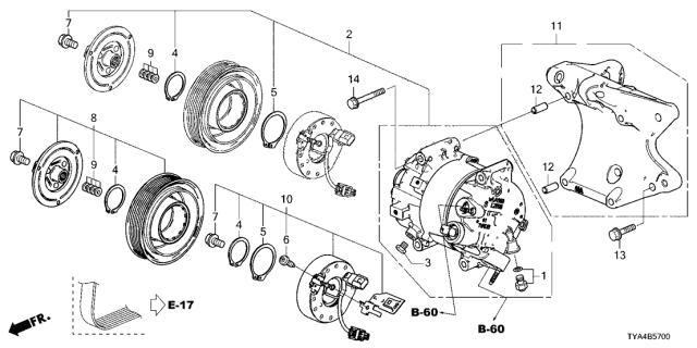 2022 Acura MDX Bolt-Washer, Drain Diagram for 38811-5AN-A01