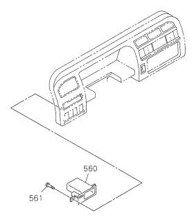 1999 Acura SLX Warning Assembly Diagram