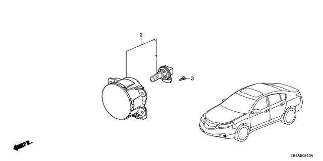 2013 Acura TL 4 Door TECH KA 6AT Foglight Diagram