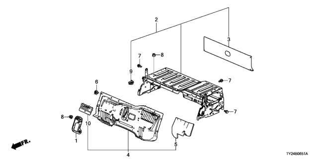 2018 Acura RLX Cover Component Up, IPU Diagram for 1D920-R9S-000