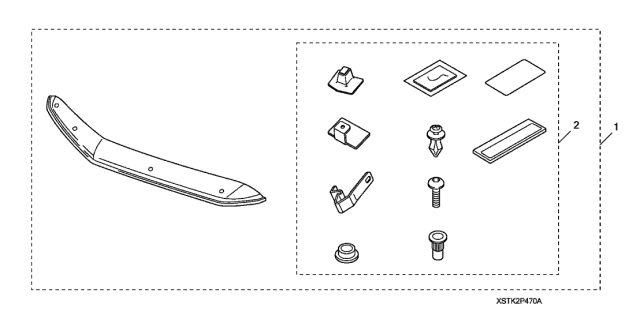 2009 Acura RDX Hardware Kit Diagram for 08P47-STK-2A0R1