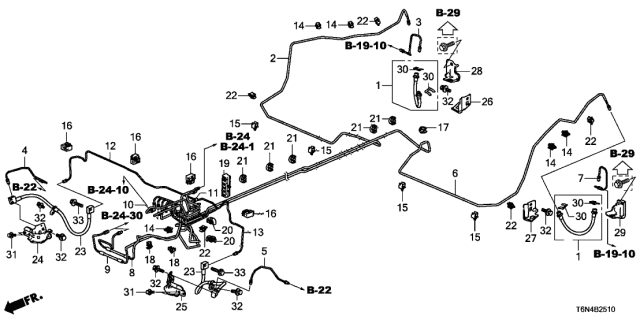 2018 Acura NSX Hose, Front Brake Diagram for 46410-T6N-H01