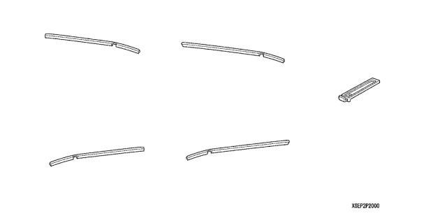 2008 Acura TL Door Edge Trim Diagram