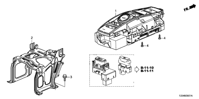 2019 Acura MDX Switch Assembly , Select Diagram for 54000-TZ5-A75