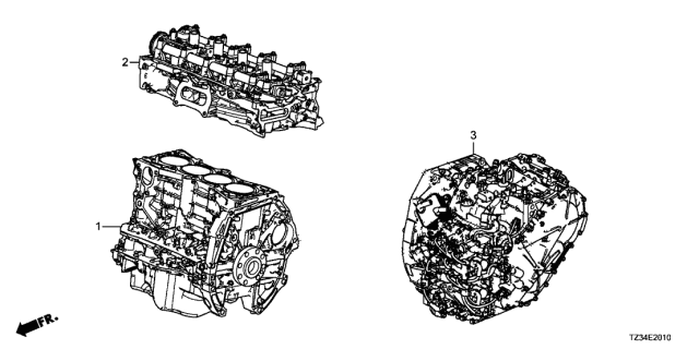 2015 Acura TLX Transmission Diagram for 20021-RDS-030