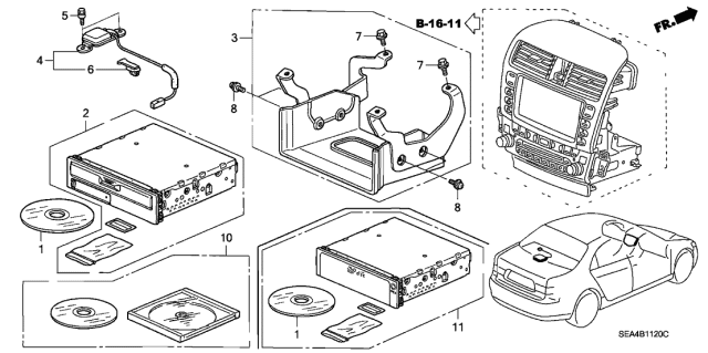 2004 Acura TSX Navigation System Diagram