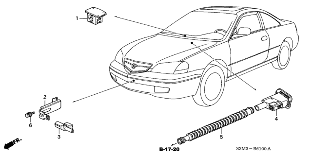 2001 Acura CL Sensor Diagram