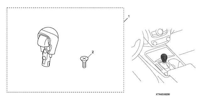 2014 Acura RDX Select Knob Diagram