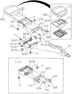 1997 Acura SLX Front Seat Diagram 2