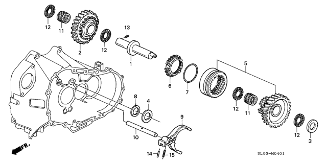 1996 Acura NSX Bearing, Needle (22X28X25.5) Diagram for 91106-PR8-008