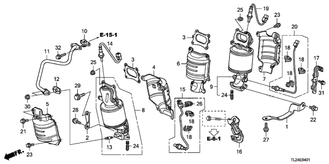 2011 Acura TSX Converter (V6) Diagram