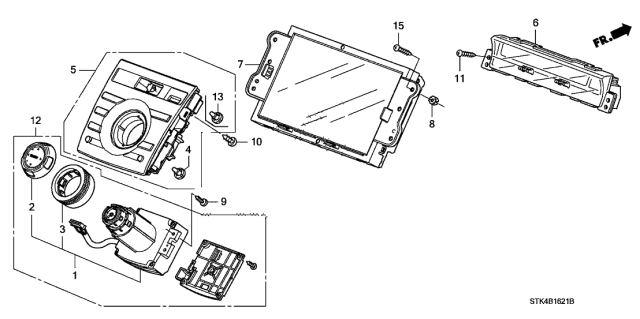 2011 Acura RDX Switch Assembly, Progressive Commander Diagram for 39052-STK-A21