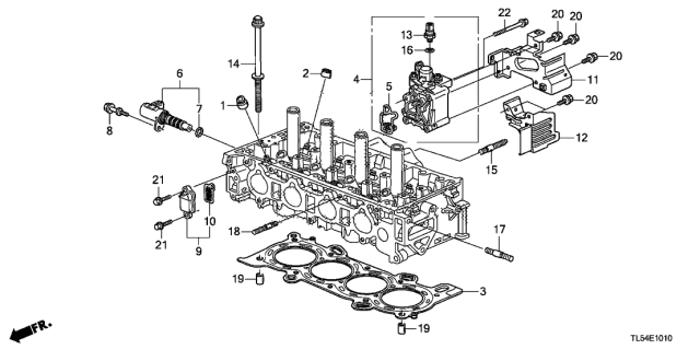 2012 Acura TSX 5 Door TECH KA 5AT VTC Oil Control Valve Diagram