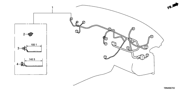 2018 Acura NSX 2 Door FIF KA DCT Wire Harness Diagram 3