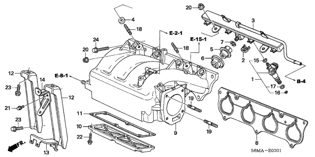 2006 Acura RSX Intake Manifold Diagram