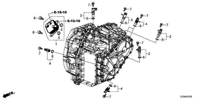 2020 Acura TLX Pick-Up Assembly Diagram for 28810-R5L-014