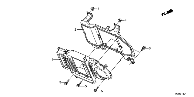 2013 Acura ILX Hybrid Frame, Heat Sink Diagram for 1J420-RW0-000