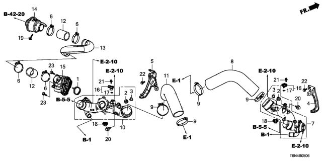 2020 Acura NSX Stay, Intercooler Pipe (R) Diagram for 17265-58G-A00