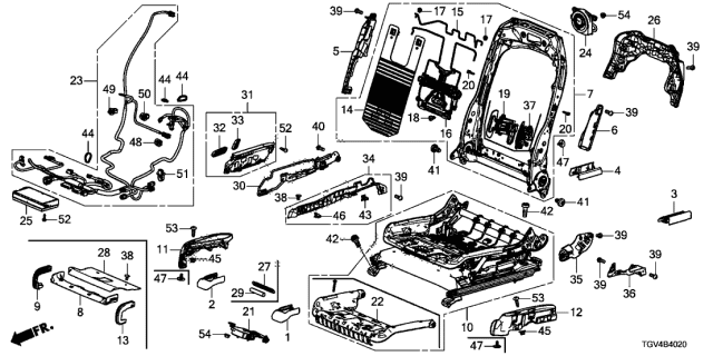 2021 Acura TLX Cord, Right Front Seat Diagram for 81206-TGV-A80