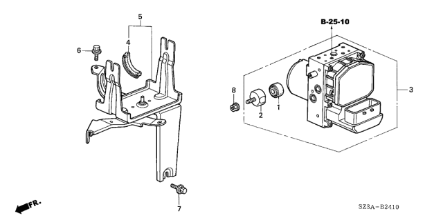 2004 Acura RL VSA Modulator Diagram