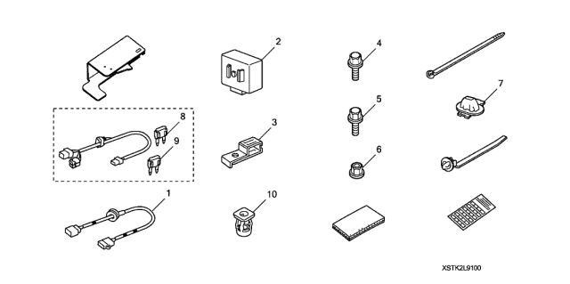 2009 Acura RDX 5 Door TECH KA 5AT Trailer Hitch Harness Diagram