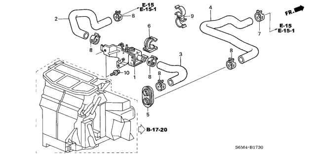 2005 Acura RSX Water Valve Diagram