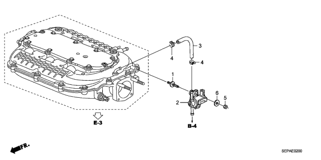 2008 Acura TL 4 Door BASE (NAVIGATION) KA 5AT Purge Control Solenoid Valve Diagram
