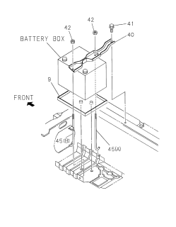 1998 Acura SLX 4 Door 4LS (PREMIUM) KA 4AT Battery Carrier Diagram