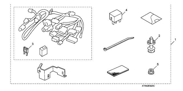 2012 Acura TL 4 Door TECH KA 6AT Remote Engine Starter Attachment Diagram
