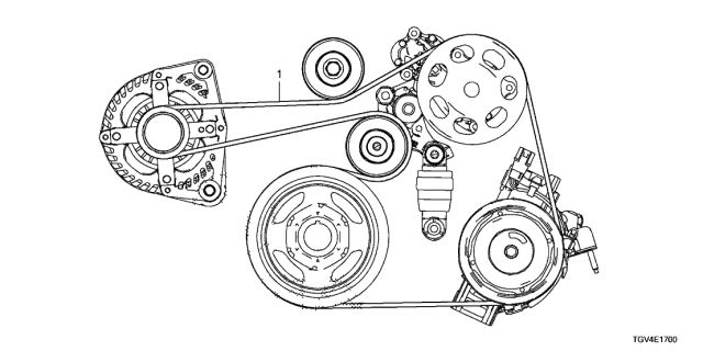 2021 Acura TLX Alternator Belt Diagram