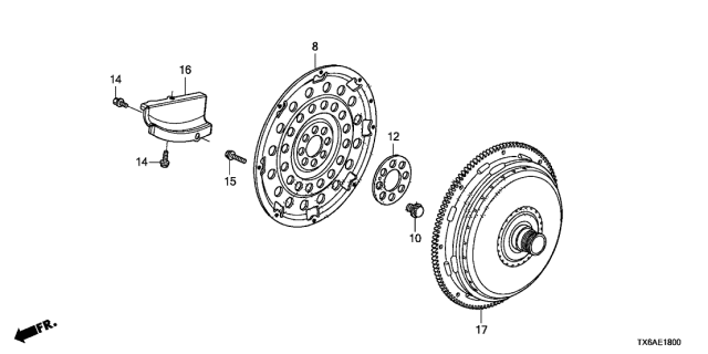 2018 Acura ILX Torque Converter Diagram