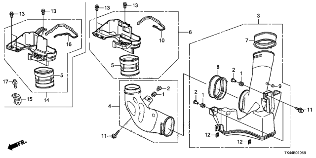 2011 Acura TL 4 Door TECH (AWD HPT) KA 6MT Resonator Chamber Diagram