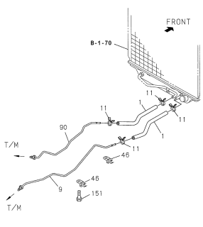 1998 Acura SLX Bracket, Oil Pipe Diagram for 8-97177-700-0