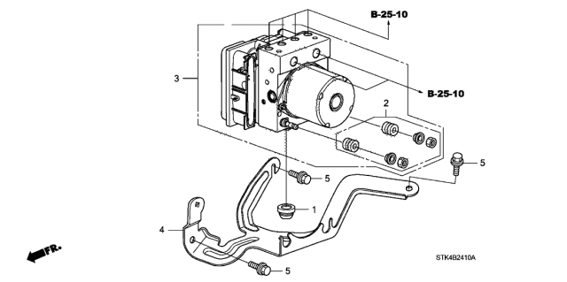 2010 Acura RDX VSA Modulator Diagram