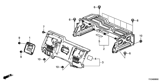 2014 Acura RLX 4 Door TECH (HYBRID) KA DCT IPU Cover Diagram