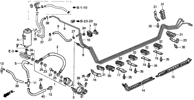 1997 Acura CL Joint, Drain Tube (Canister) Diagram for 17742-SV4-A01