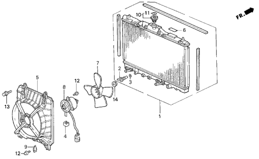 1994 Acura Legend Radiator Diagram