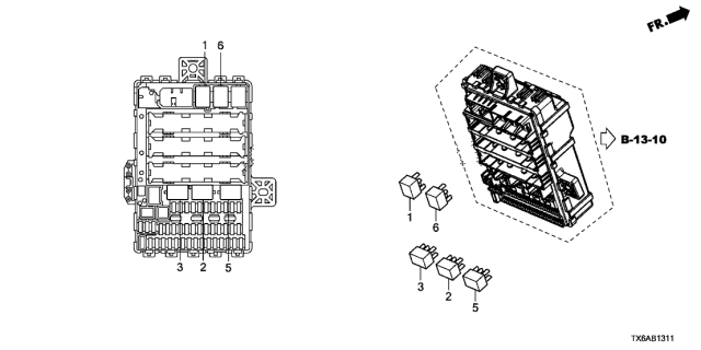 2021 Acura ILX Control Unit - Cabin Diagram 2