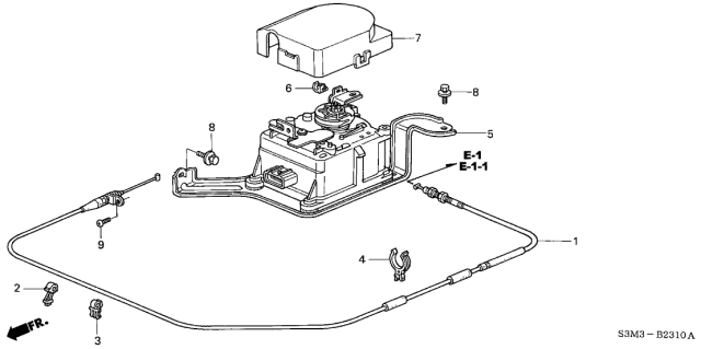 2002 Acura CL 2 Door SPORT KA 5AT Auto Cruise Diagram