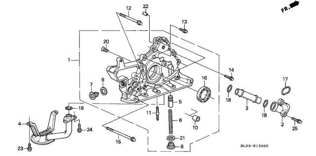 1995 Acura NSX Oil Pump Diagram