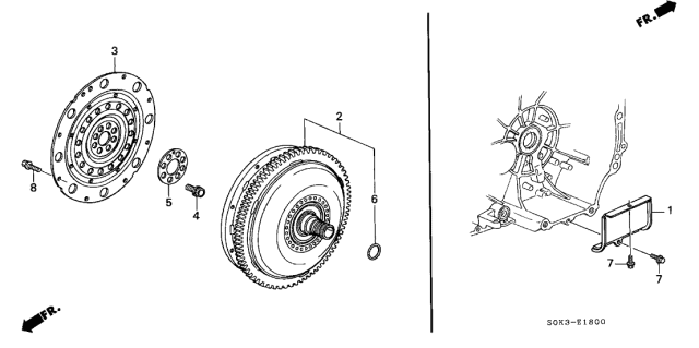 2002 Acura TL O-Ring (35.5X1.9) Diagram for 91302-PGK-003