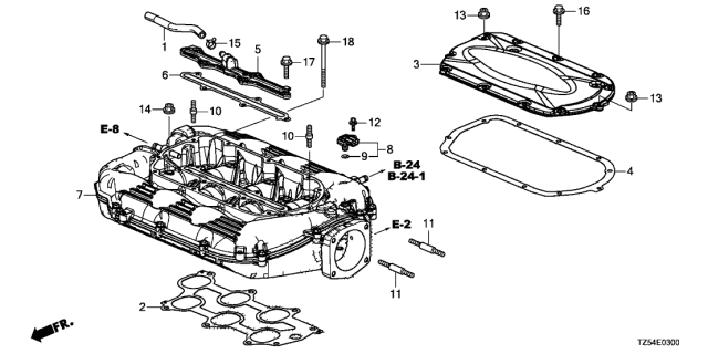 2020 Acura MDX Intake Manifold (3.5L) Diagram
