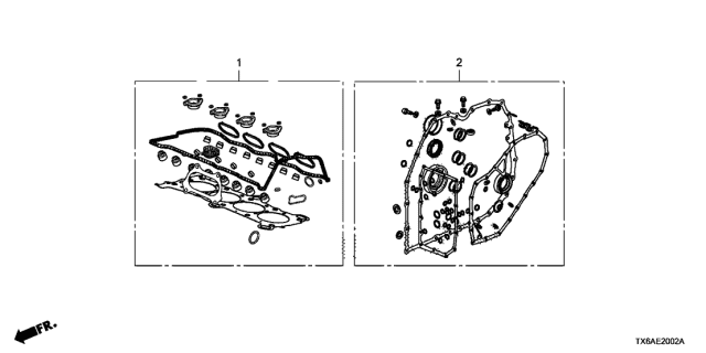 2020 Acura ILX Gasket Kit Diagram