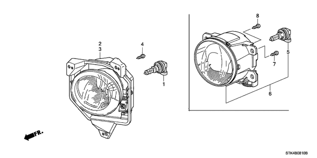 2012 Acura RDX Foglight Diagram