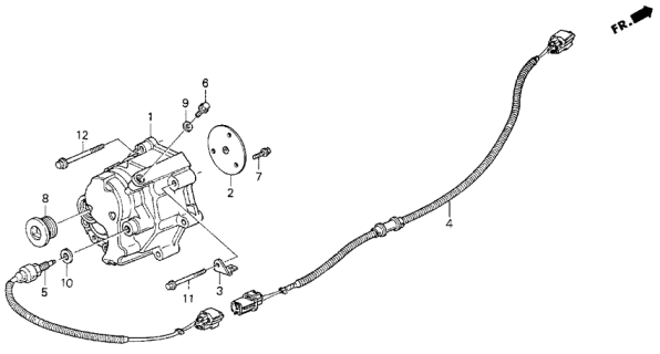 1993 Acura Vigor Plate, Oil Collect Diagram for 21312-PW8-000