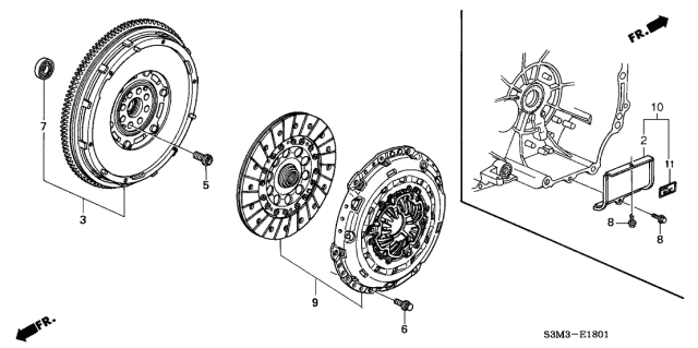 2003 Acura CL Clutch Diagram