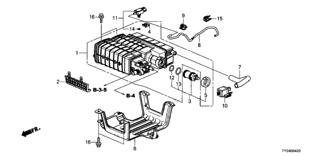 2015 Acura RLX Canister (2WD) Diagram