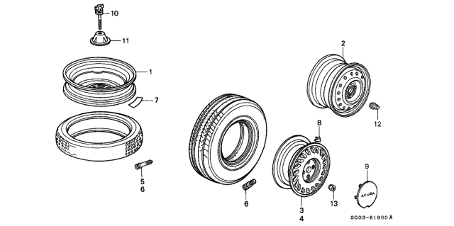 1990 Acura Legend Wheels Diagram