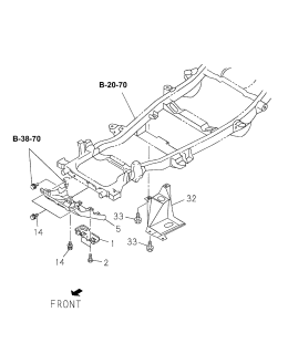 1999 Acura SLX Under Guard Diagram